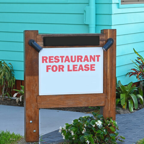Closed Salad and Go drive-thru pad available for lease in Gilbert, Arizona.